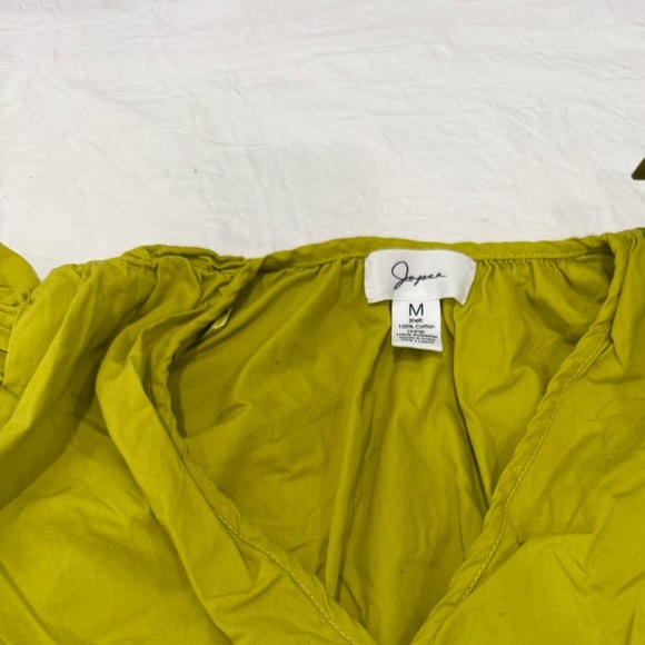 Japna Green Ruffled Puff Sleeve Mini Sundress - Picture 3 of 12